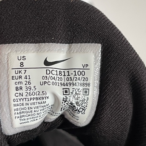 Nike Air Precision II DC1811-100 White/Gold Basketball Shoes Mens Size 8 - Picture 8 of 10